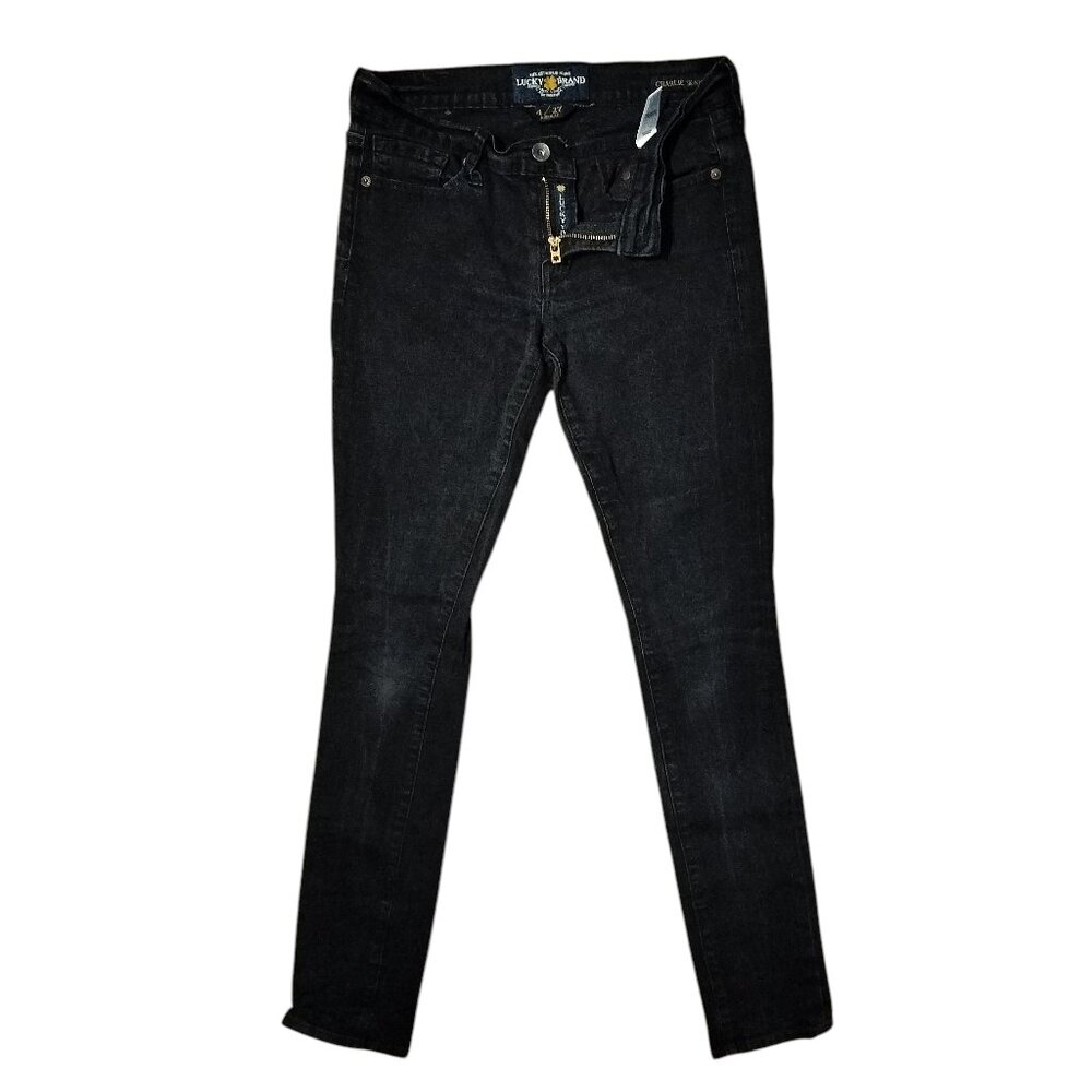 Lucky brand Lucky Lucky Lucky themed jeans, true 2000s Y2K skinny